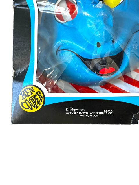 1980s Ben Cooper Smurf Halloween Costume with Mask and Original Box