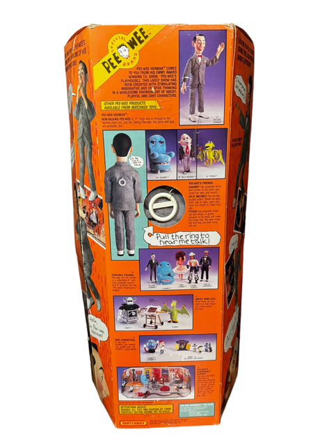1987 Vintage Pee-Wee Herman Talking Doll – Matchbox, Original Box, Pull-String Working
