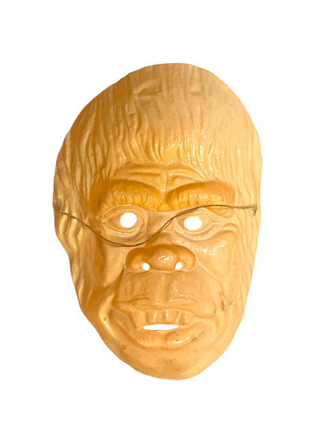 1970s Gorilla Ape Monkey Mask - Made in Hong Kong Halloween Collectible