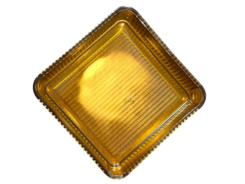 Amber Federal Glass Refrigerator Dish with Lid - Vintage Mid-Century Modern Kitchen Storage
