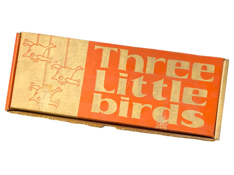 Rare 1971 "Three Little Birds" Vintage Toy Set in Original Box by Executive Games, Colorful Retro Birds, 70s Collectible