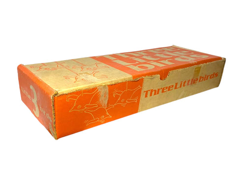 Rare 1971 "Three Little Birds" Vintage Toy Set in Original Box by Executive Games, Colorful Retro Birds, 70s Collectible