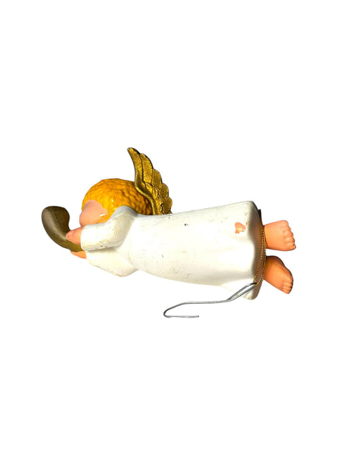 1984 Angel Ornament with Trumpet - Vintage O.A.A. Inc. Christmas Decor