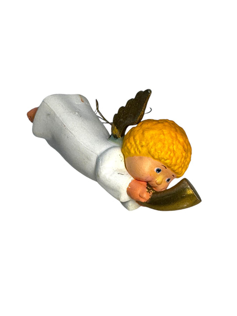 1984 Angel Ornament with Trumpet - Vintage O.A.A. Inc. Christmas Decor