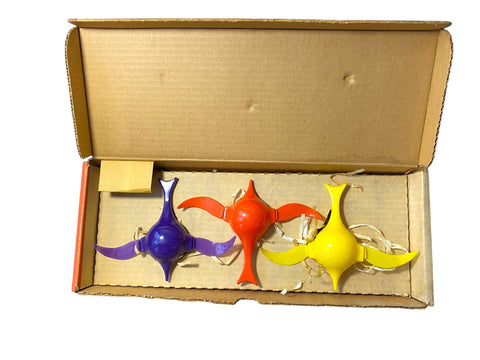 Rare 1971 "Three Little Birds" Vintage Toy Set in Original Box by Executive Games, Colorful Retro Birds, 70s Collectible