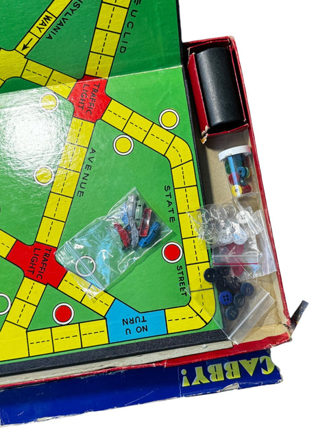 Vintage 1950s Cabby! Board Game by Selchow & Righter - Complete Set, Rare Taxi-Themed Game