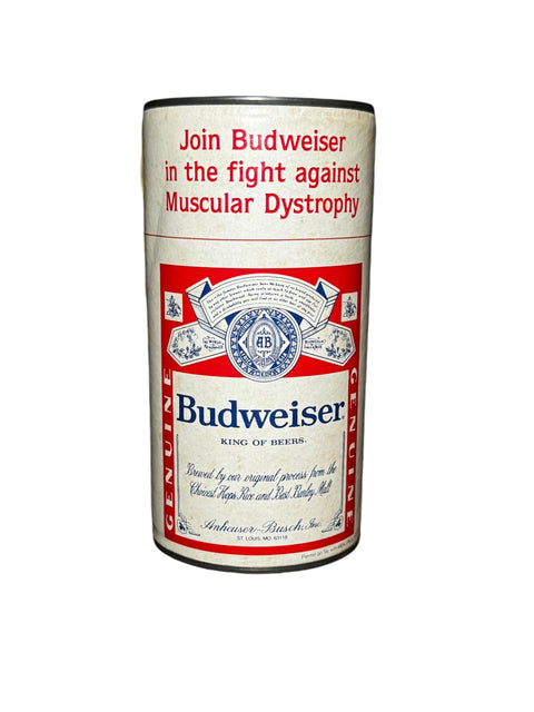 1970s Budweiser and Natural Light Muscular Dystrophy Campaign Can Bank - Promotional Charity Collectible