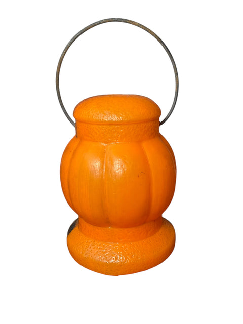 1960s Peerless Halloween Pumpkin Blow Mold Lantern - Classic Jack-o'-Lantern Design