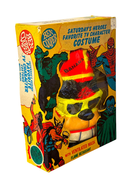 1969 RARE Ben Cooper Banana Splits Mask & Original Box – Iconic Retro Halloween Collectible