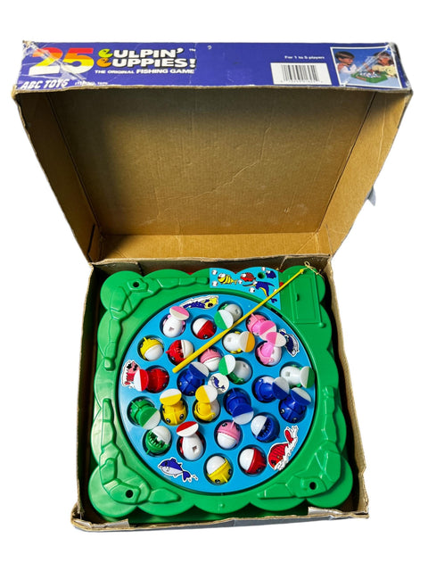 Vintage 1979 Gulpin' Guppies Fishing Game by ABC Toys - Original Classic Retro Toy, Fun Family Game in Box