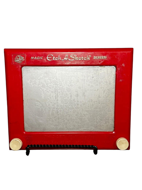 Vintage Etch A Sketch by Ohio Art - Classic Red 1960s Toy - Collectible Display Piece