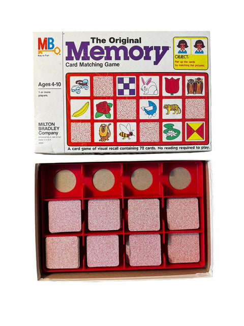 Vintage 1970s The Original Memory Game - Complete Milton Bradley Matching Game